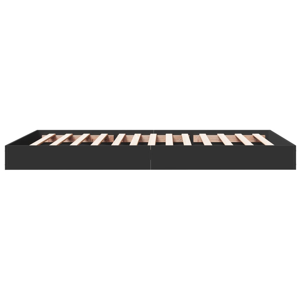 Okvir za krevet crni 100x200 cm konstruirano drvo