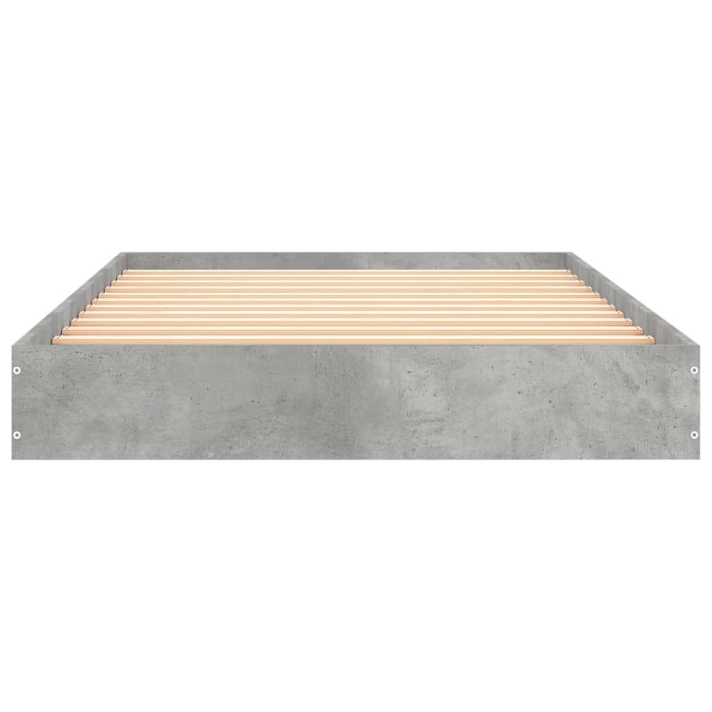 Okvir kreveta boja betona 100x200 cm od konstruiranog drva
