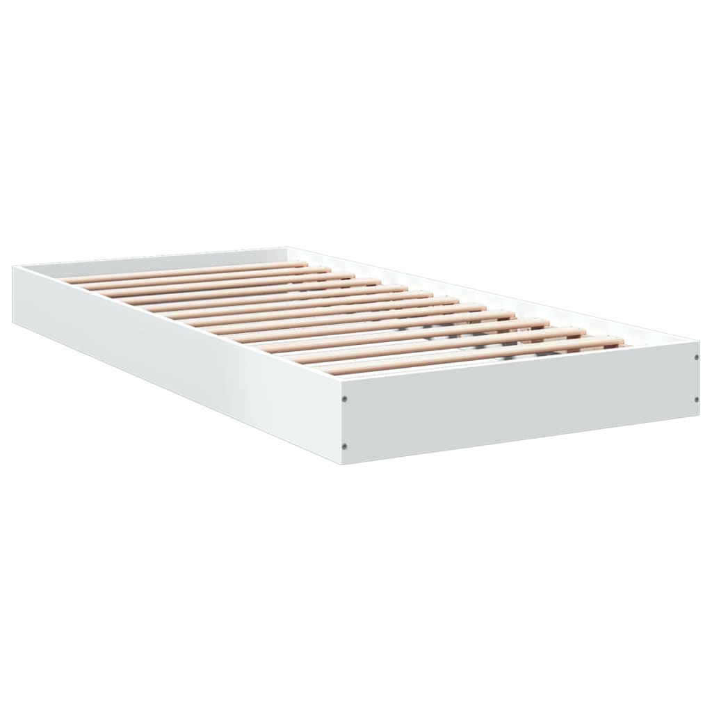 Okvir za krevet bijeli 90x190 cm konstruirano drvo