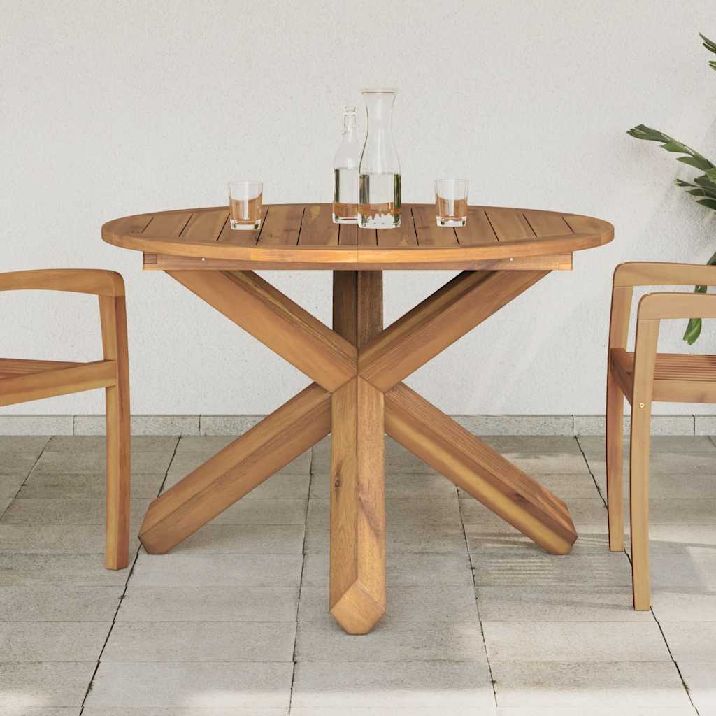 Vrtni stol Ø109x74 cm Masivno tikovino