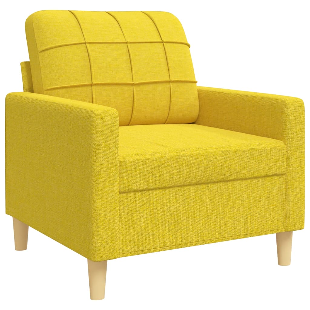 4-dijelni set sofa s tabureom i jastucima svjetlosivi tkanina