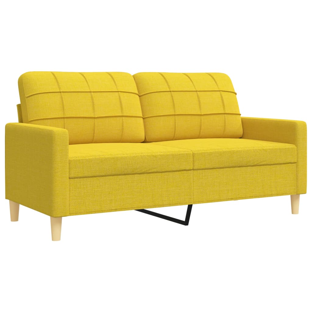 4-dijelni set sofa s tabureom i jastucima svjetlosivi tkanina