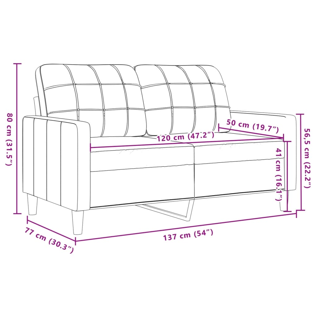 2-dijelni set sofa s jastucima ružičasti baršunasti