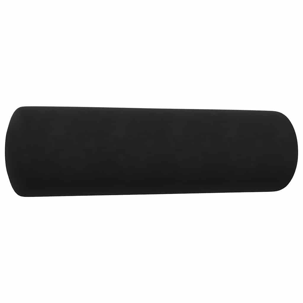 4-dijelni set sofa s jastucima crni baršunasti