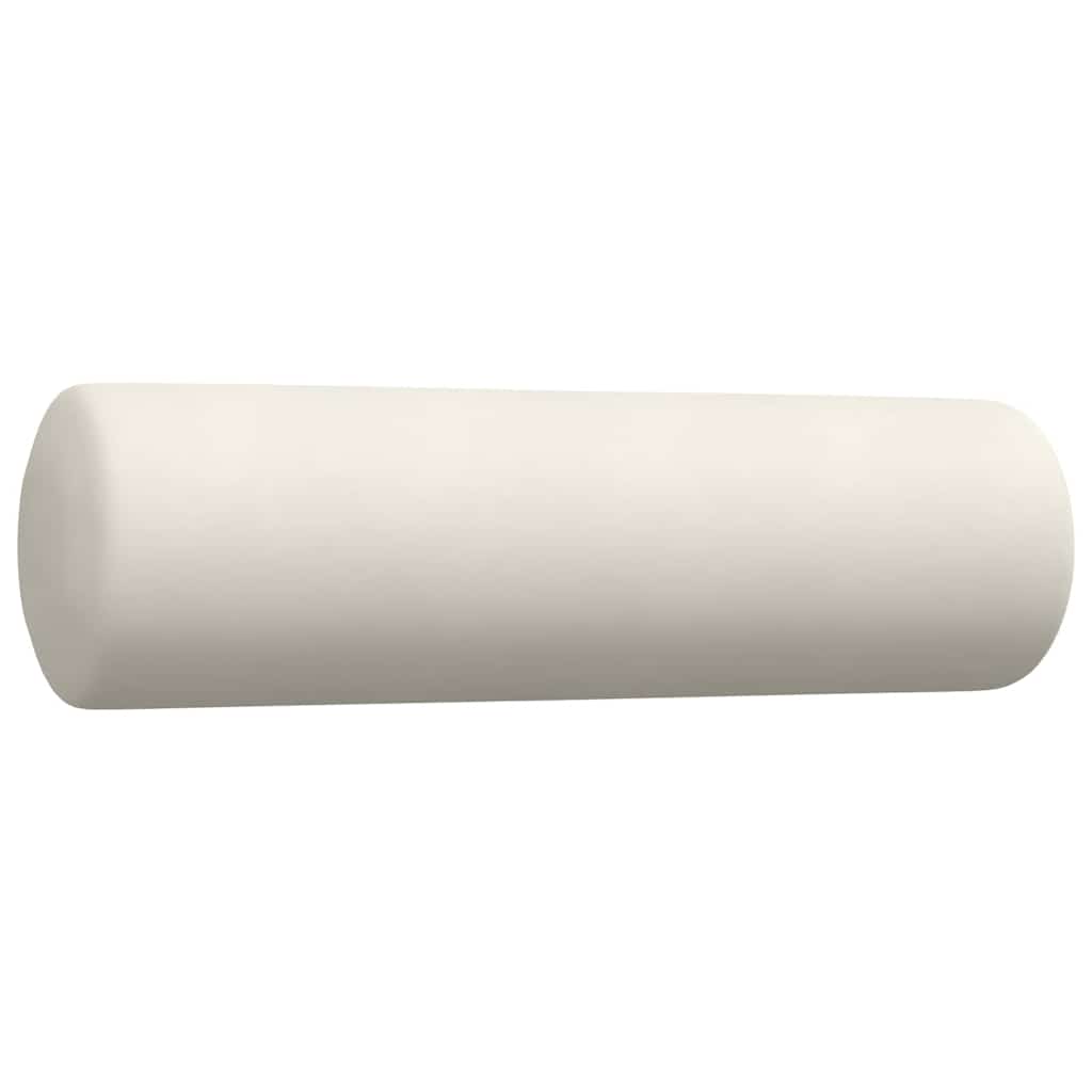 2-dijelni set sofa s jastucima krem baršunasti