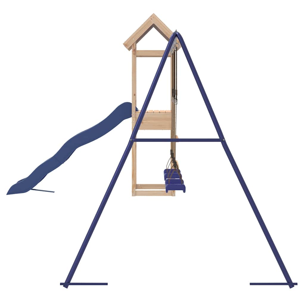 Vanjski set za igru od masivne borovine