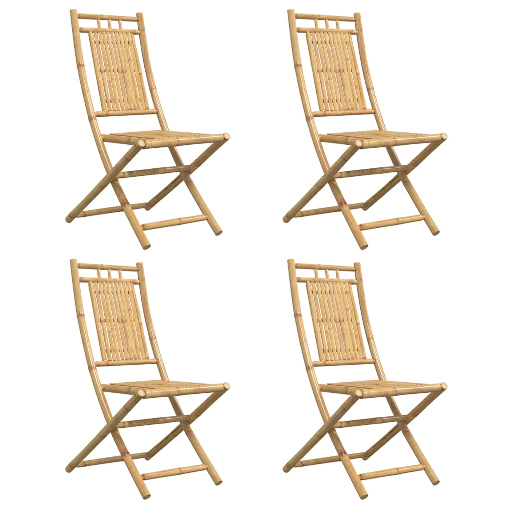Sklopive vrtne stolice 4 kom 46 x 66 x 99 cm od bambusa