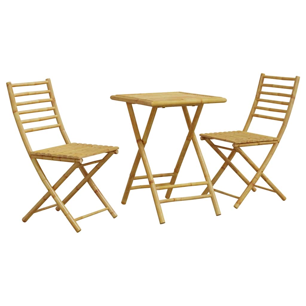 3-dijelni bistro set od bambusa