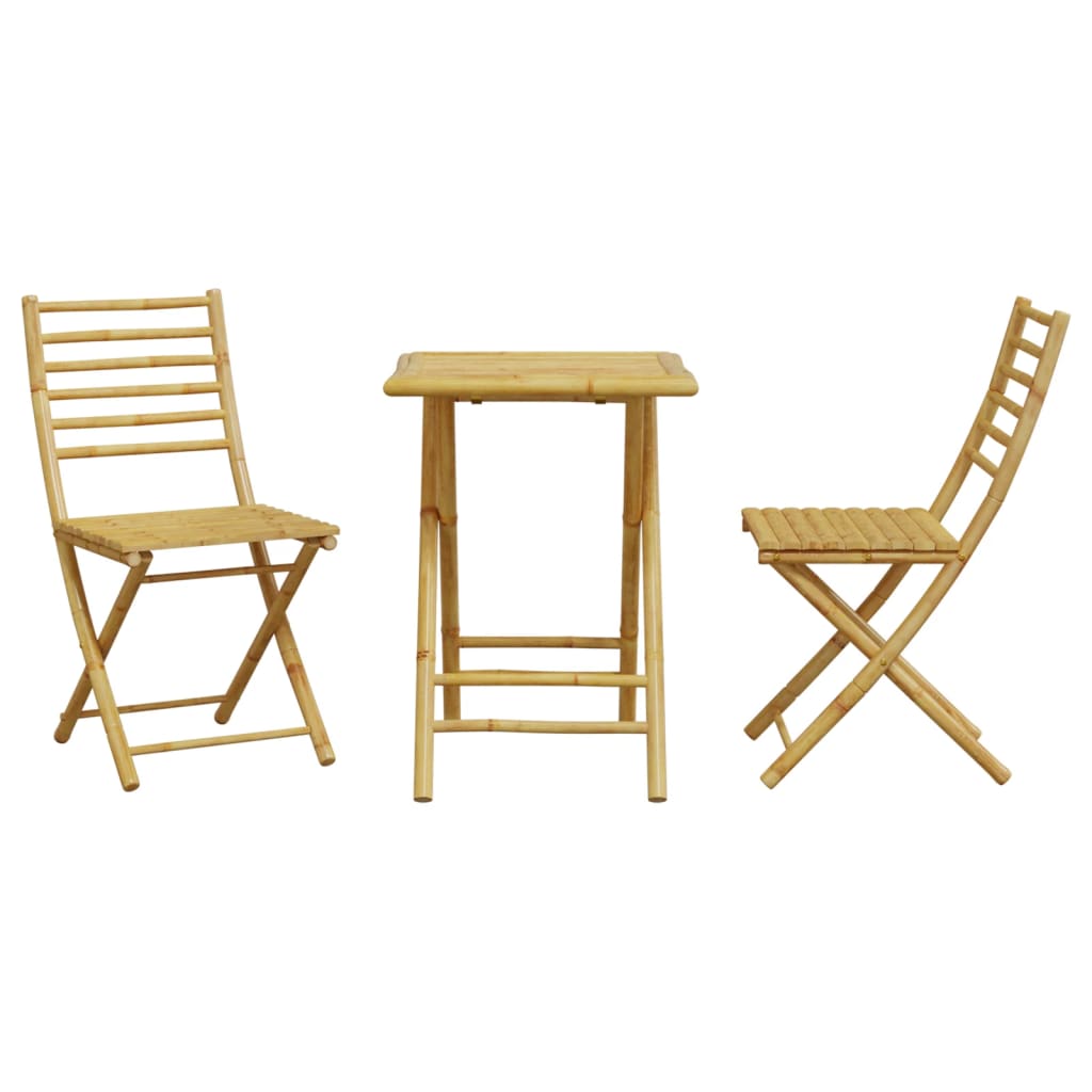 3-dijelni bistro set od bambusa