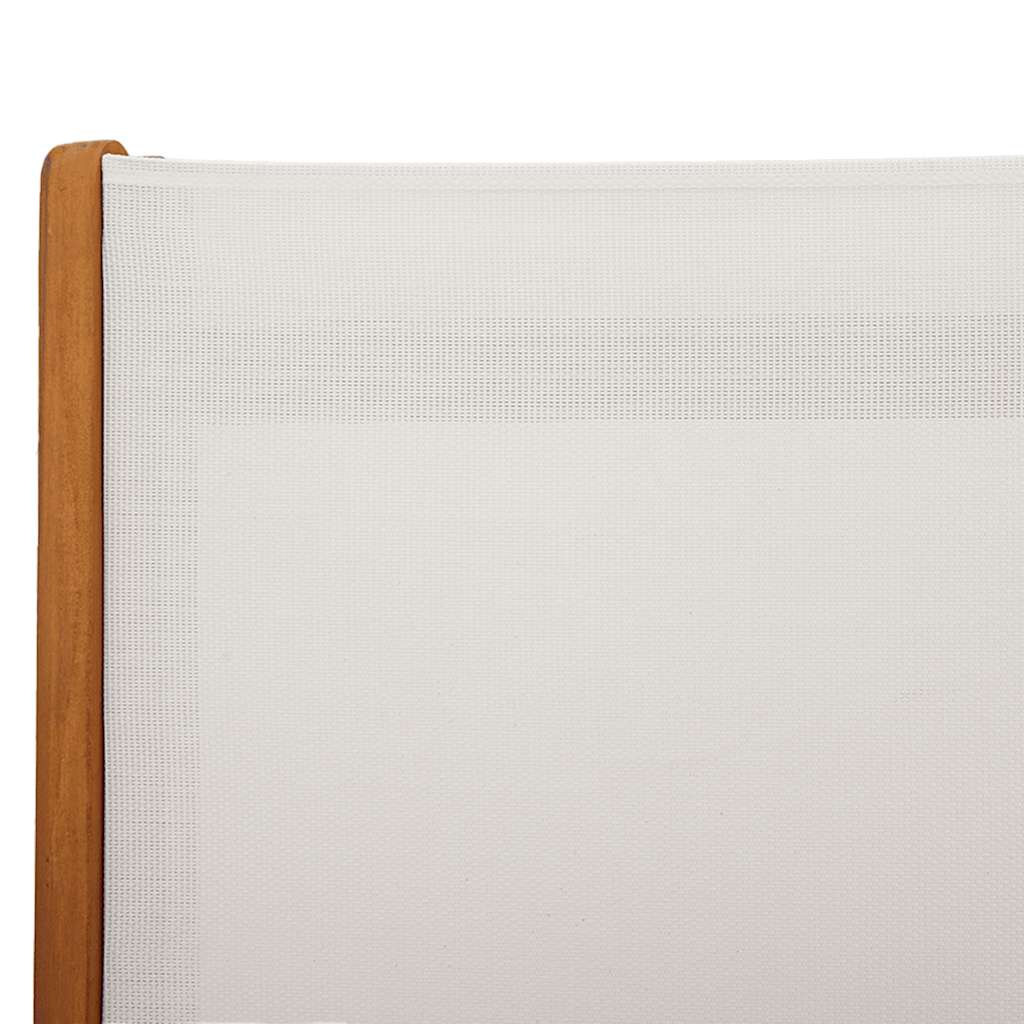 Sklopive vrtne stolice 6 kom masivno bagremovo drvo i tekstilen