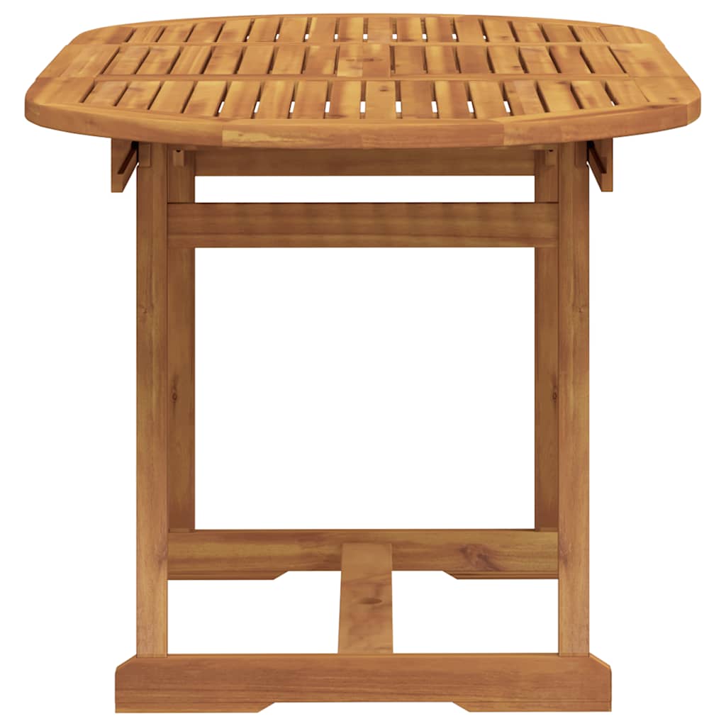 5-dijelni vrtni blagovaonski set od drva bagrema i tekstilena
