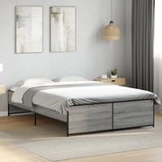 Okvir kreveta boja hrasta 135x190cm konstruirano drvo i metal