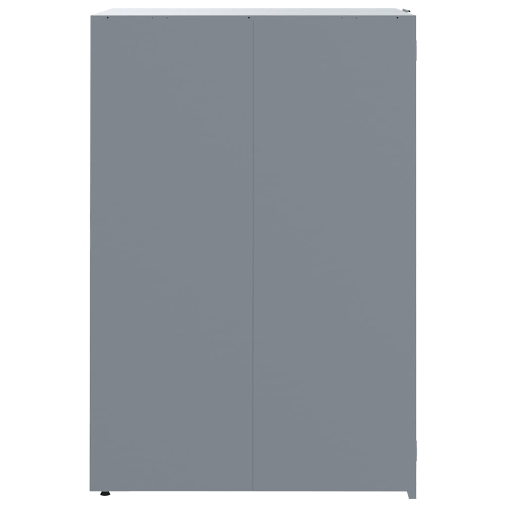 Spremište za 4 kanta za otpad sivo 276x79x117 cm čelično