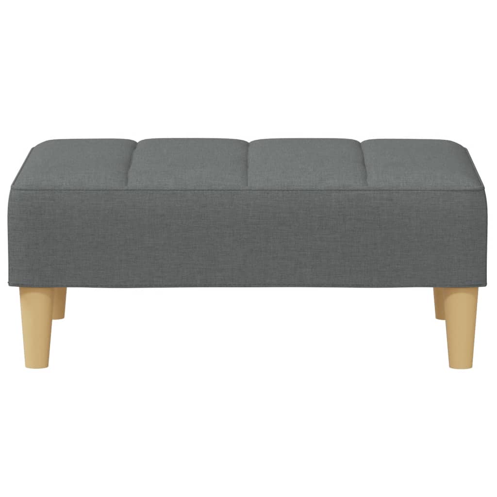 Tabure tamnosivi 77x55x31 cm od tkanine