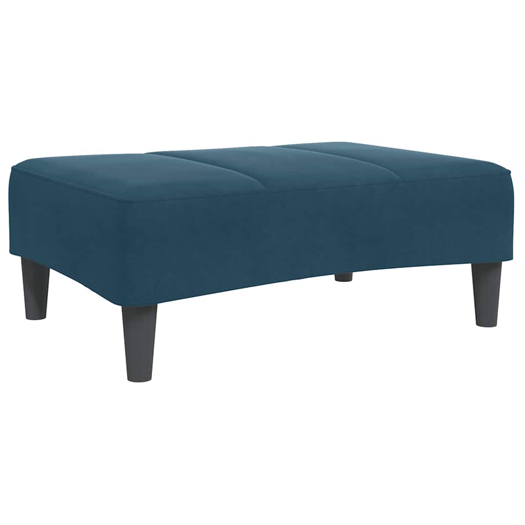 Tabure plavi 77x55x31 cm baršunasti