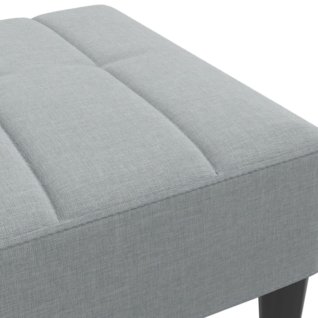 Tabure svjetlosivi 77x55x31 cm od tkanine