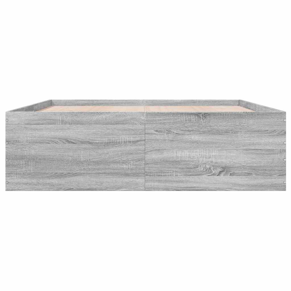 Okvir za krevet boja hrasta 150x200 cm od konstruiranog drva