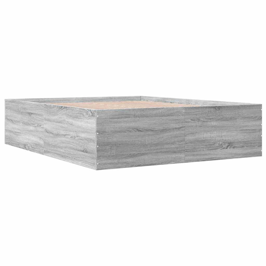 Okvir za krevet boja hrasta 150x200 cm od konstruiranog drva