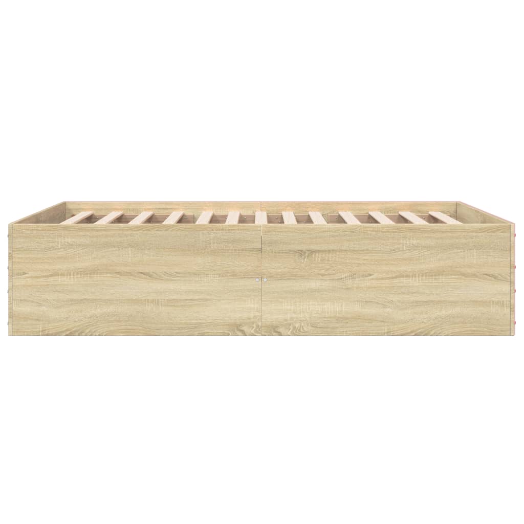 Okvir za krevet boja hrasta 120x190 cm od konstruiranog drva