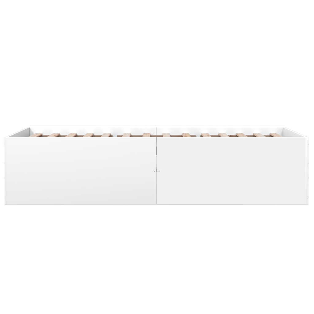 Okvir za krevet bijeli 90x200 cm konstruirano drvo