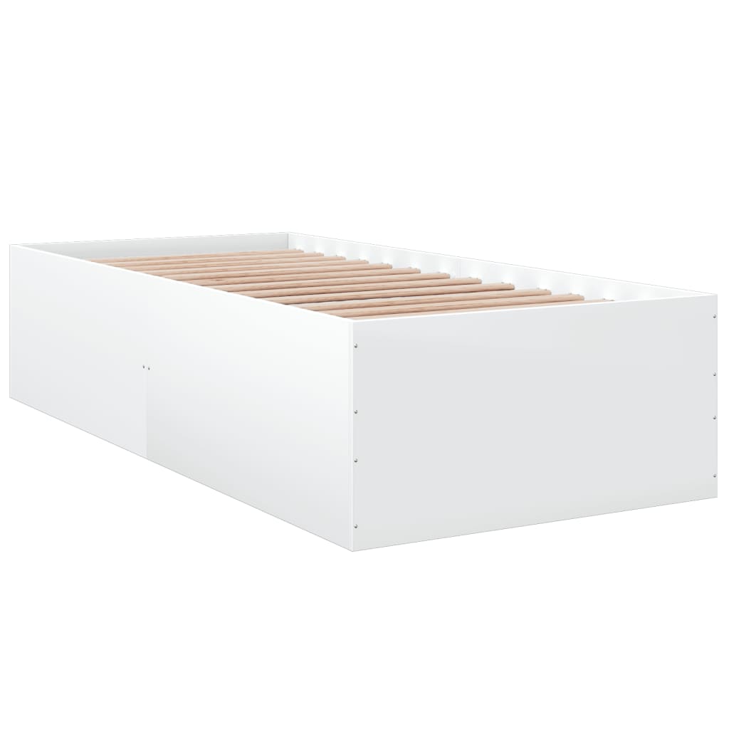 Okvir za krevet bijeli 90x190 cm konstruirano drvo
