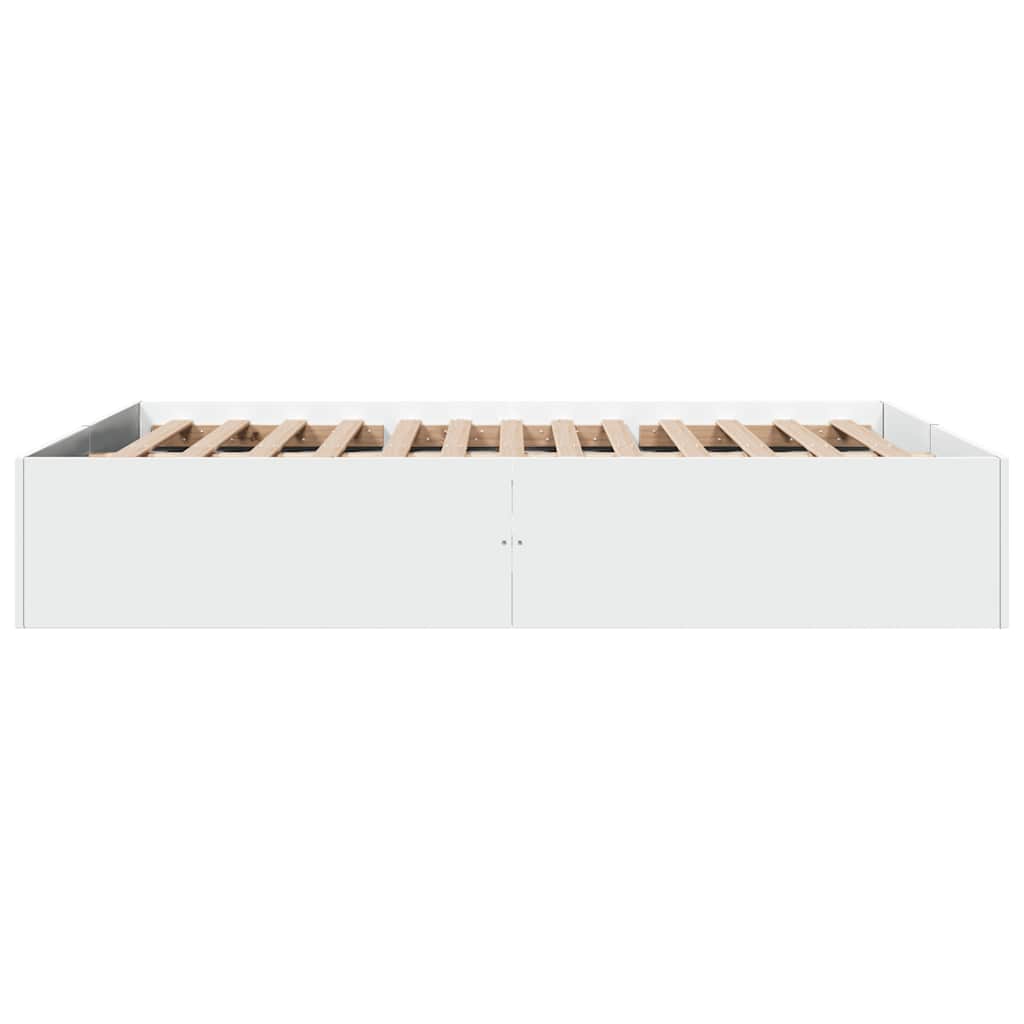 Okvir za krevet bijeli 150x200 cm konstruirano drvo