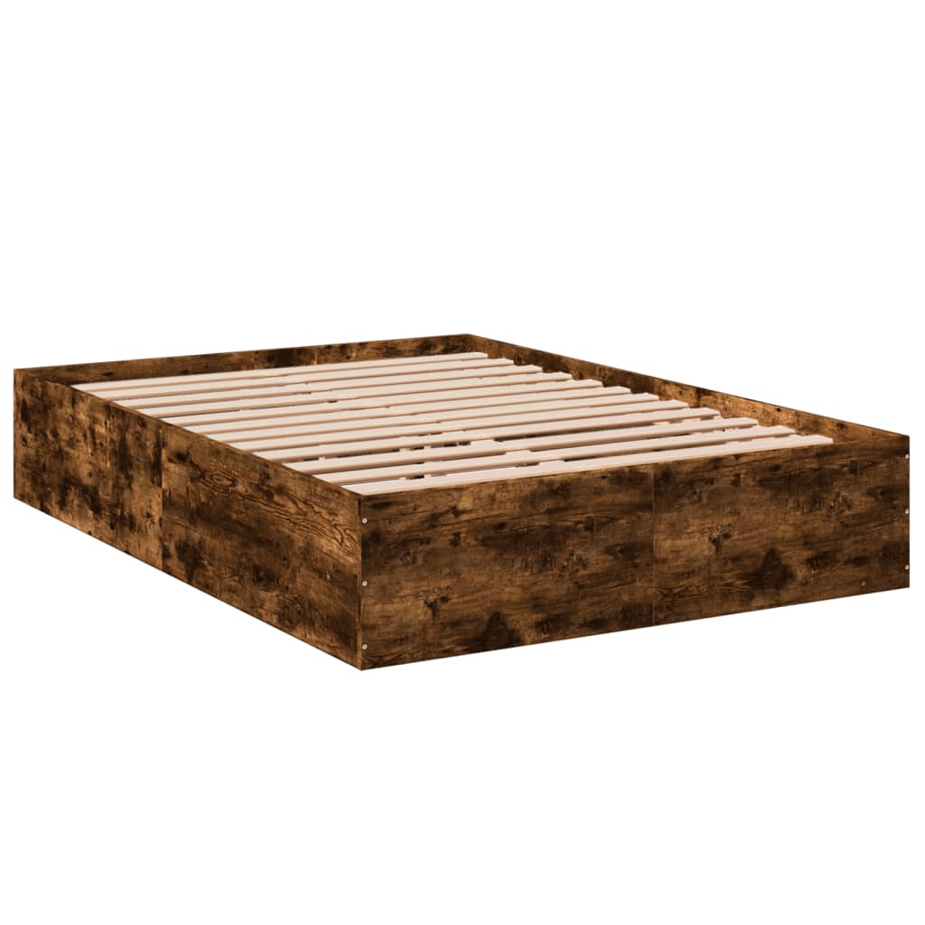 Okvir za krevet boja hrasta 135x190 cm konstruirano drvo