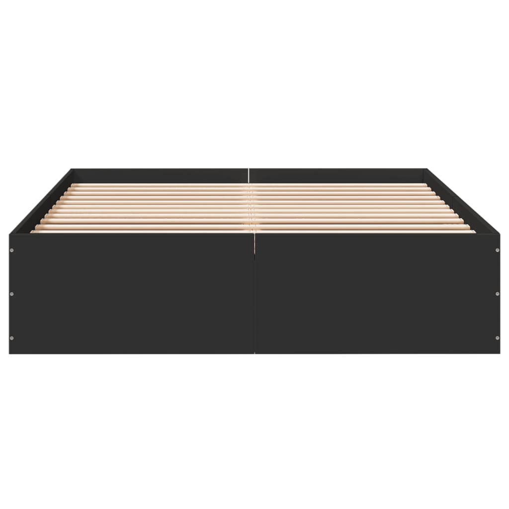 Okvir za krevet crni 120x190 cm konstruirano drvo