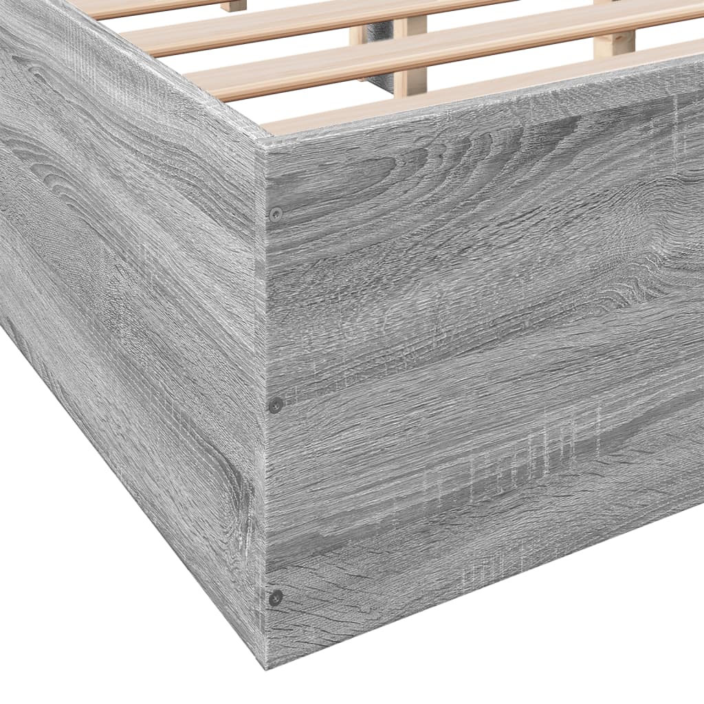 Okvir za krevet boja hrasta 120x190 cm od konstruiranog drva