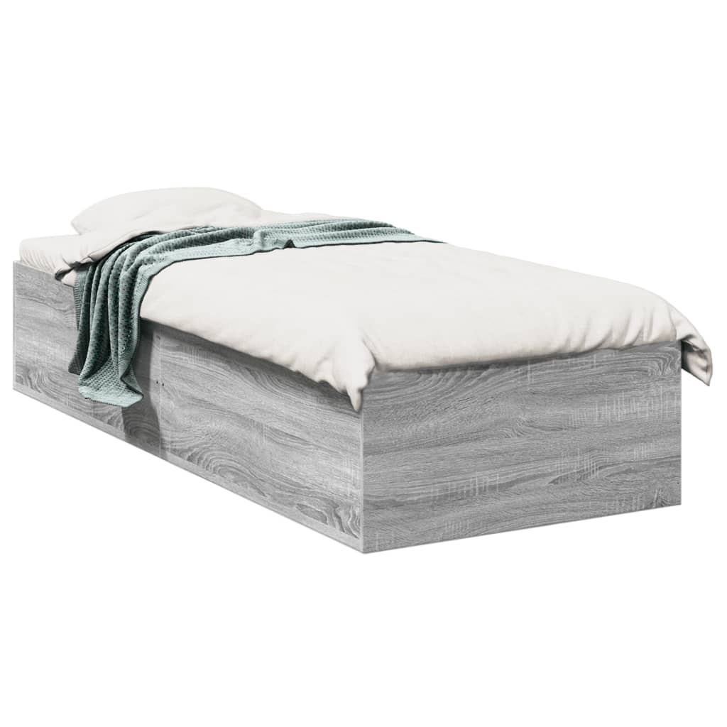 Okvir za krevet boja hrasta 100x200 cm od konstruiranog drva