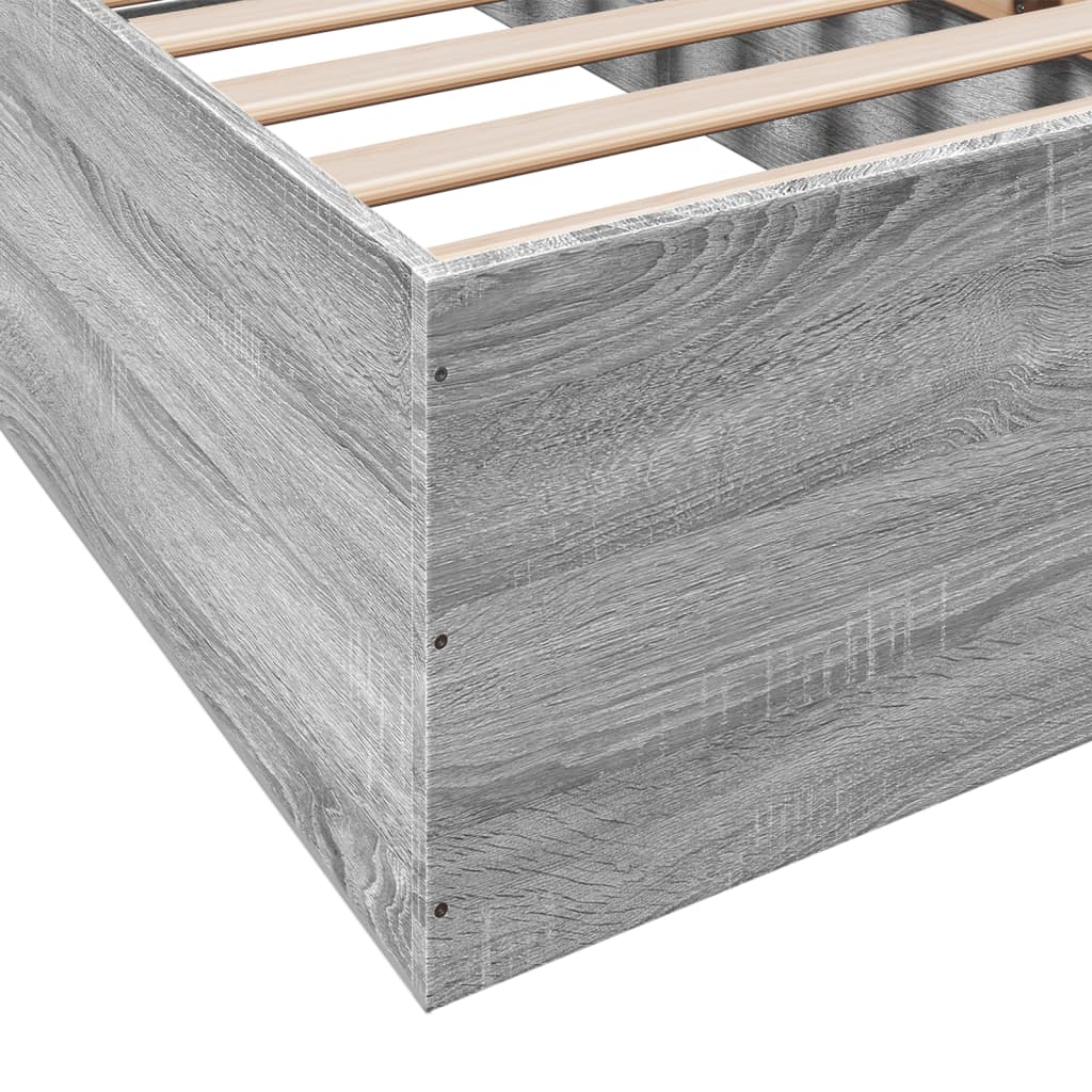 Okvir za krevet boja hrasta 100x200 cm od konstruiranog drva