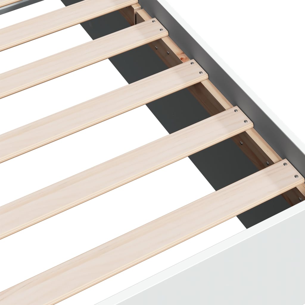 Okvir za krevet bijeli 90x200 cm konstruirano drvo