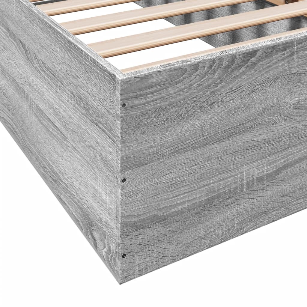 Okvir za krevet boja hrasta 90x200 cm od konstruiranog drva