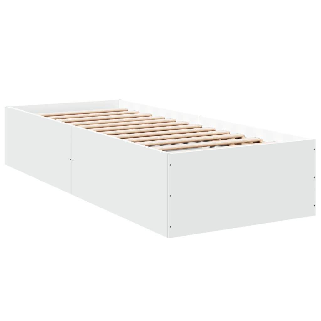 Okvir za krevet bijeli 90x190 cm konstruirano drvo