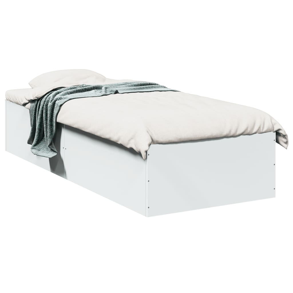 Okvir za krevet bijeli 90x190 cm konstruirano drvo