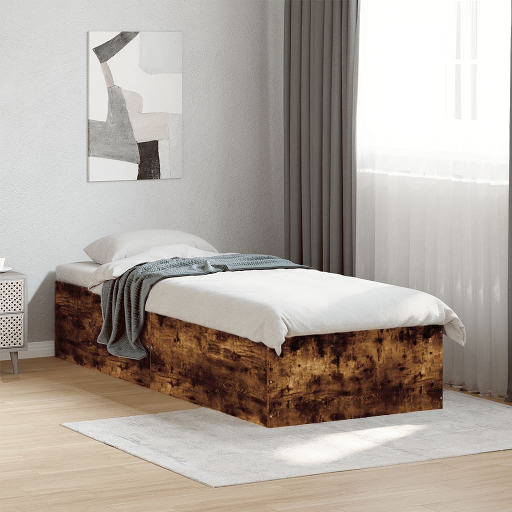 Okvir za krevet boja hrasta 90x190 cm konstruirano drvo