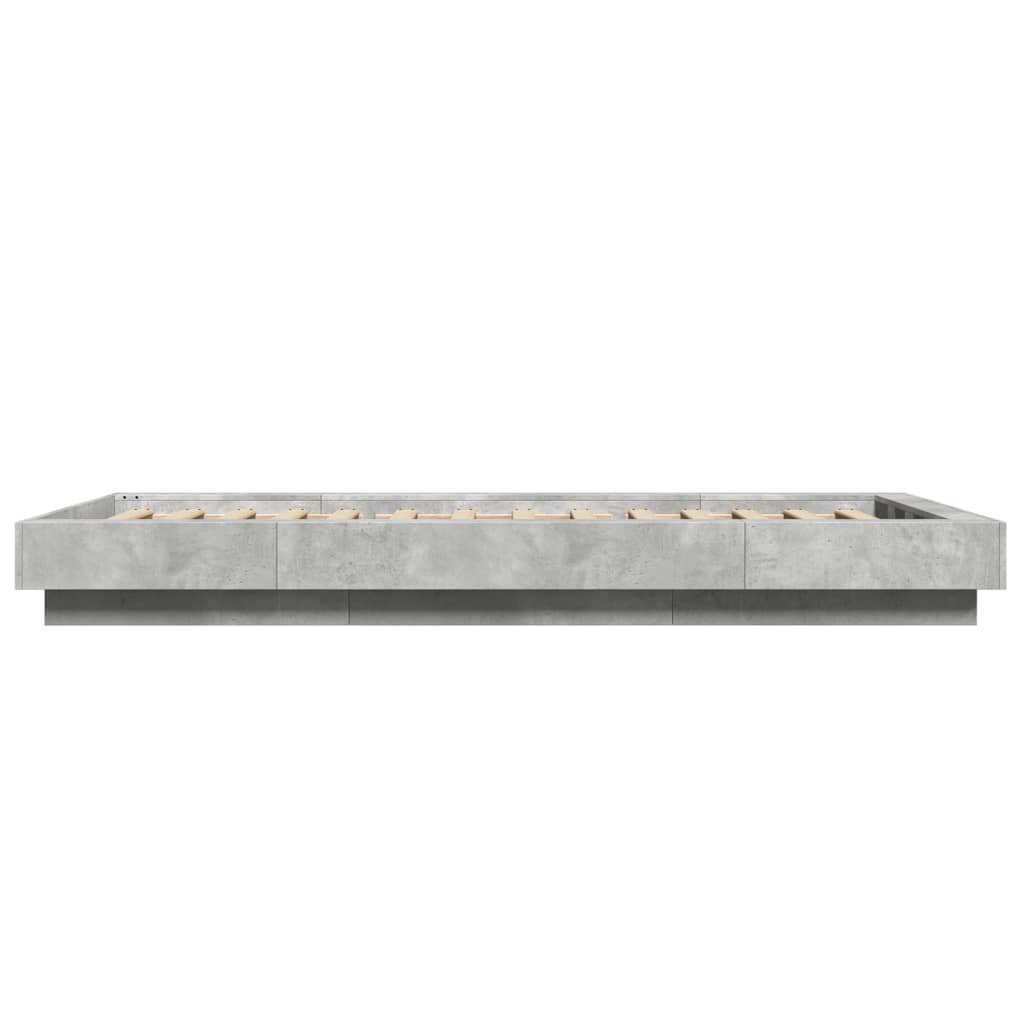 Okvir kreveta s LED svjetlima 90 x 190 cm od konstruiranog drva