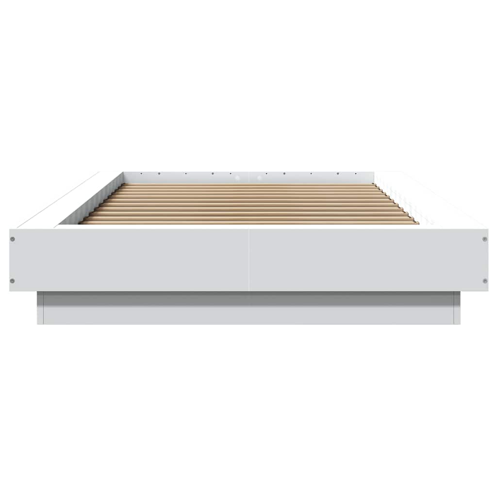 Okvir za krevet bijeli 120 x 200 cm konstruirano drvo