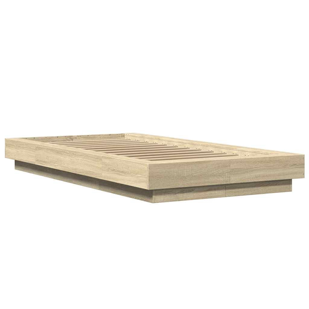 Okvir za krevet boja hrasta 100x200 cm od konstruiranog drva