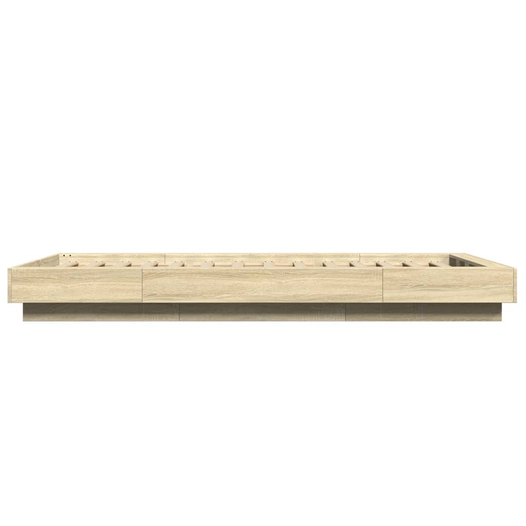 Okvir za krevet boja hrasta 90x200 cm konstruirano drvo