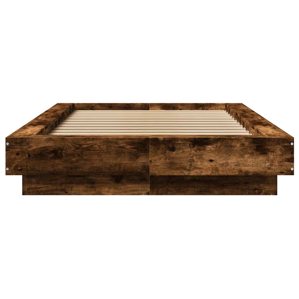 Okvir za krevet boja hrasta 90 x 200 cm konstruirano drvo