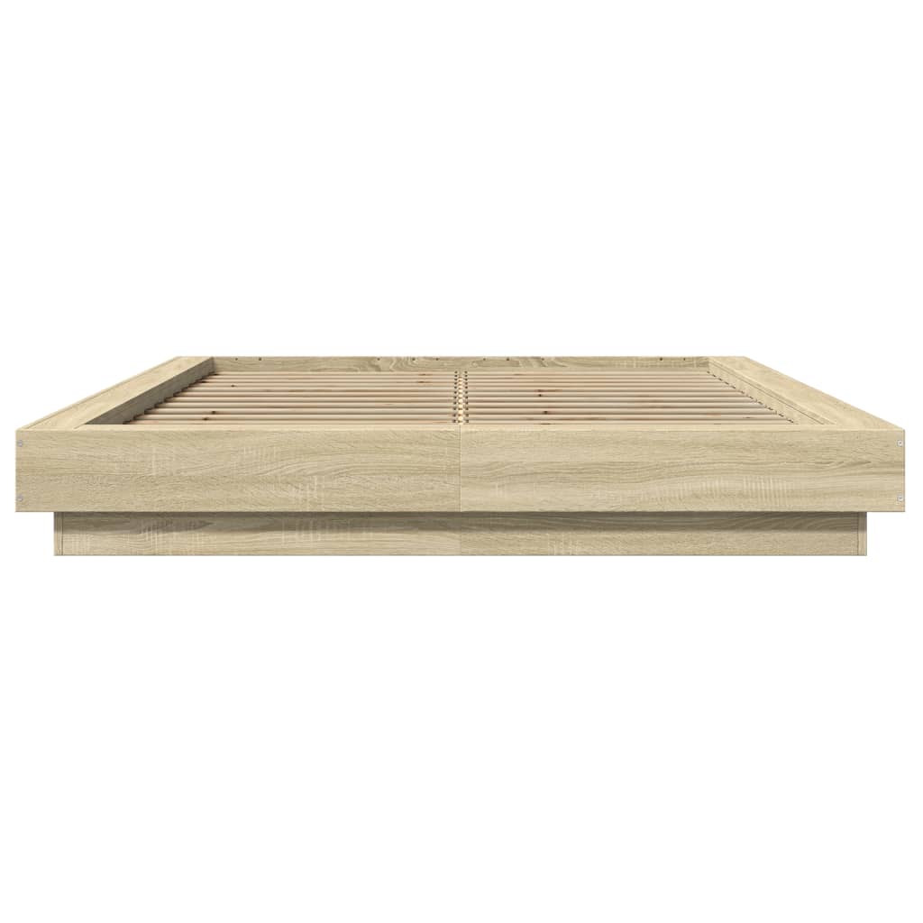 Okvir za krevet boja hrasta 120x190 cm od konstruiranog drva