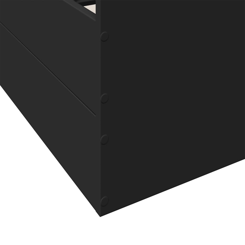 Okvir kreveta s ladicama crni 160x200 cm konstruirano drvo