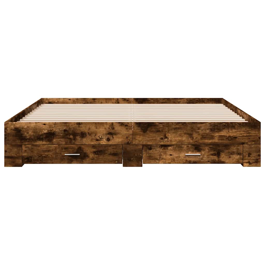 Okvir kreveta s ladicama boja hrasta 180x200 cm