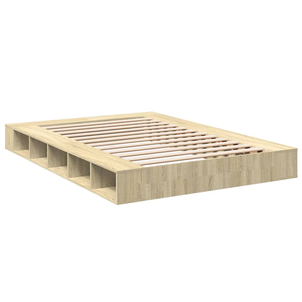 Okvir za krevet boja hrasta 160x200 cm od konstruiranog drva