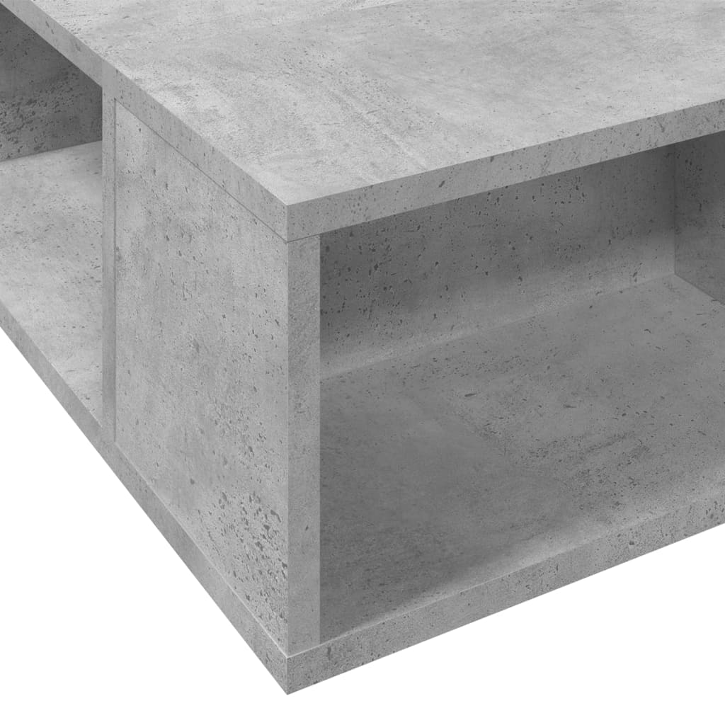 Okvir kreveta boja betona 135 x 190 cm od konstruiranog drva