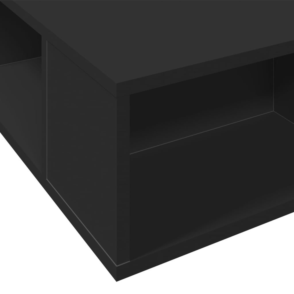 Okvir za krevet crni 100x200 cm konstruirano drvo