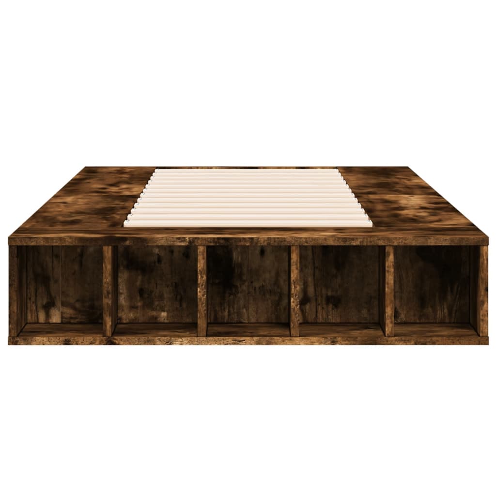 Okvir za krevet boja hrasta 120 x 200 cm konstruirano drvo