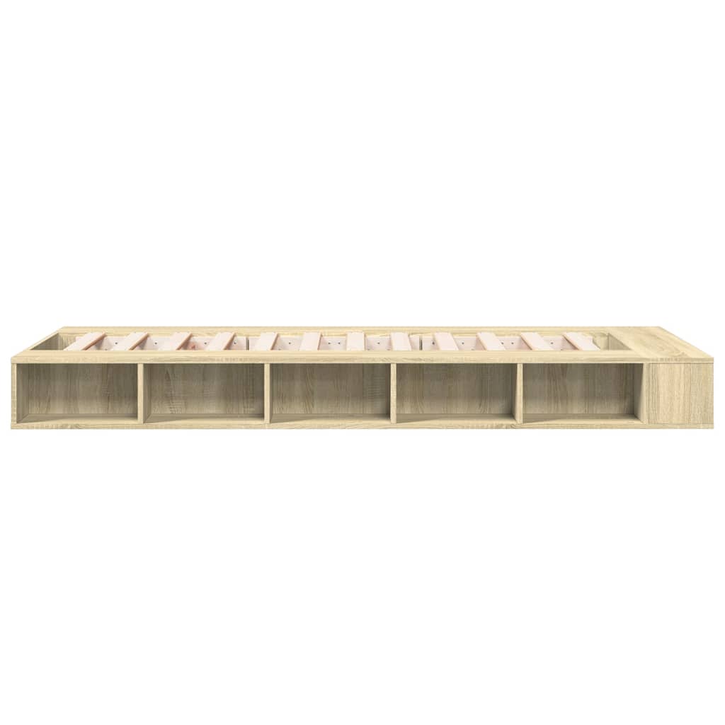 Okvir za krevet boja hrasta 75x190 cm od konstruiranog drva