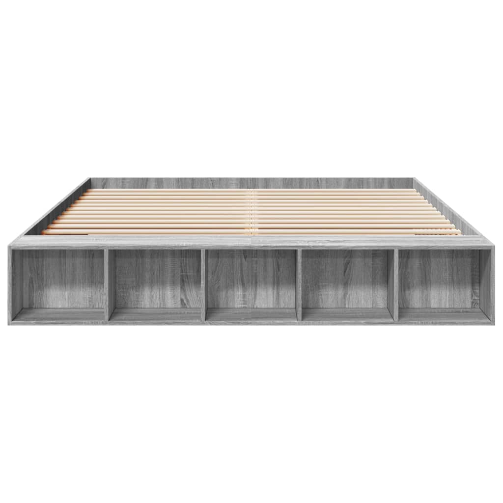 Okvir za krevet boja hrasta 200x200 cm od konstruiranog drva